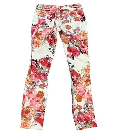 Pilcrow by anthropology, floral skinny jeans, size 25 - Picture 2 of 3